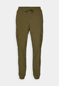 VIBE CARGO PANTS - Trousers - expedition green/white