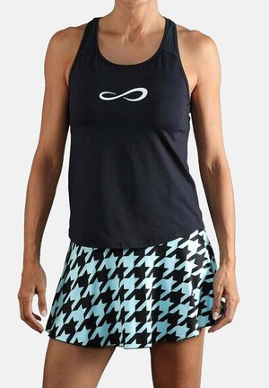 A-lijn rok - houndstooth aqua