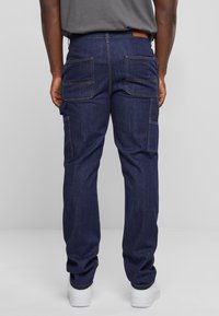 Urban Classics DOUBLE KNEE  - Blugi drepți - rinsed denim