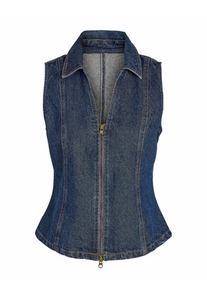 Noisy May, TOP NMSIRENA - Veste sans manches - dark blue denim