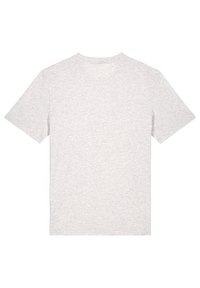 Grijze T-shirt met korte mouwen, gemaakt van een zachte katoenmix, met een ronde halslijn en een gladde textuur met een effen ontwerp.