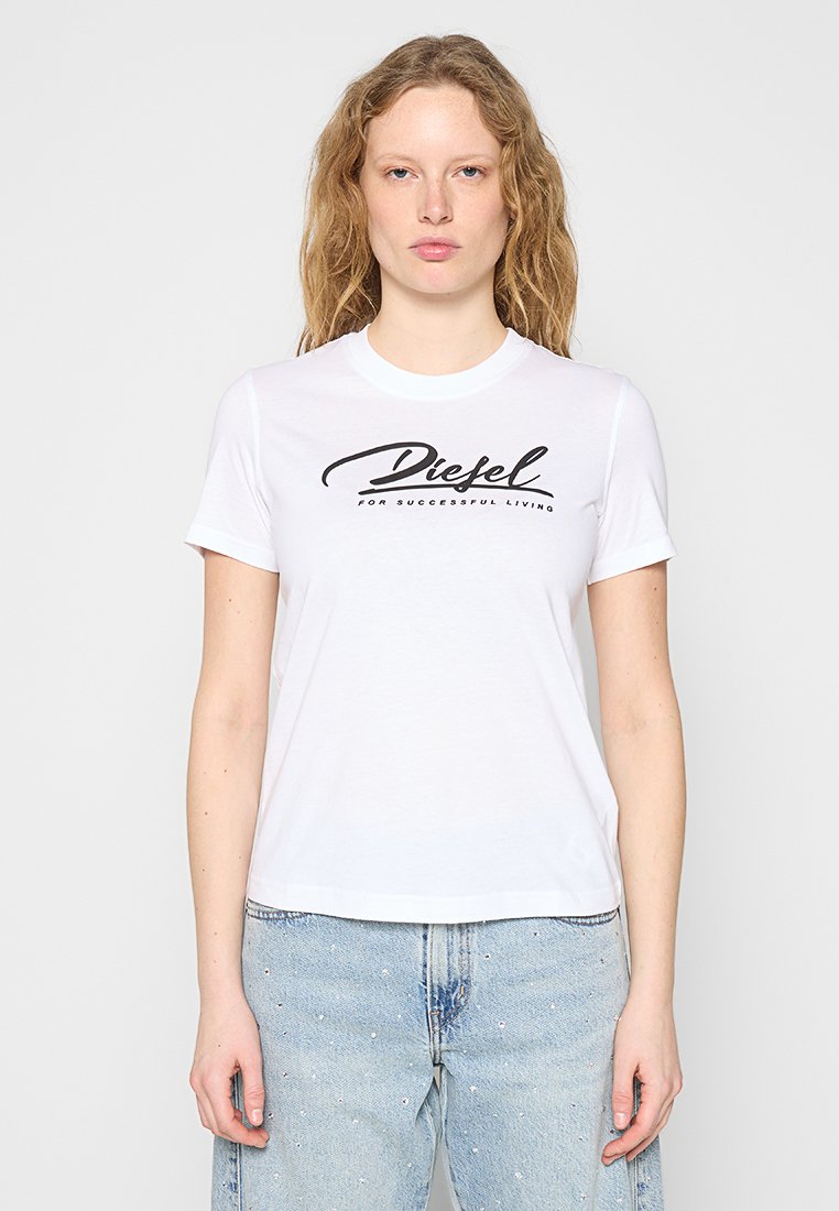 Diesel T-shirt print wit