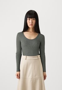 Samsøe Samsøe SAHARA - Hosszú ujjú felső - mid grey melange