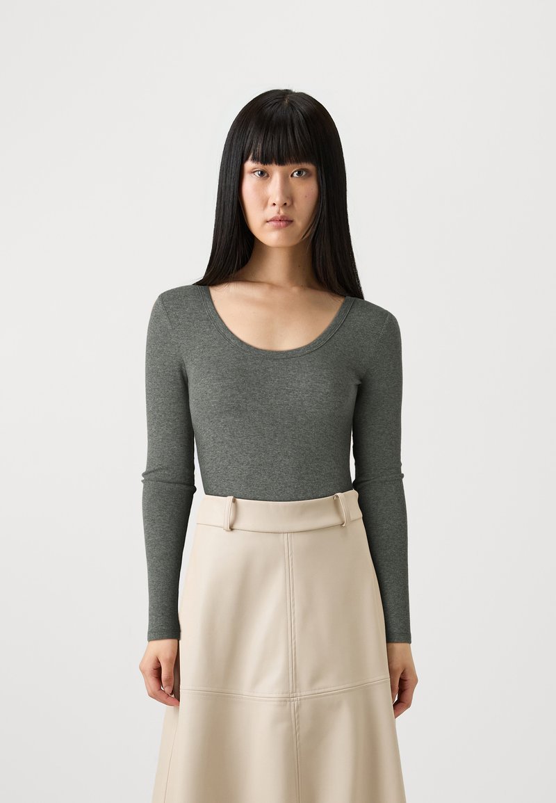 Samsøe Samsøe SAHARA - Hosszú ujjú felső - mid grey melange