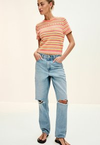 Next REGULAR FIT - T-shirts basic - pink stripe