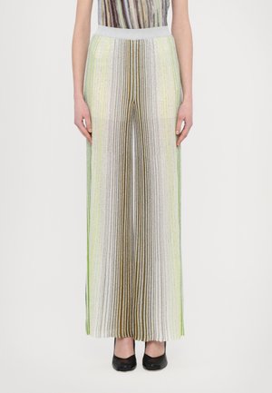 TROUSERS - Housut - green/white/blue