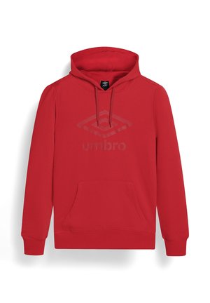 Umbro, LARGE LOGO HOODIE - Kapuutsiga pusa - fiery red urban red