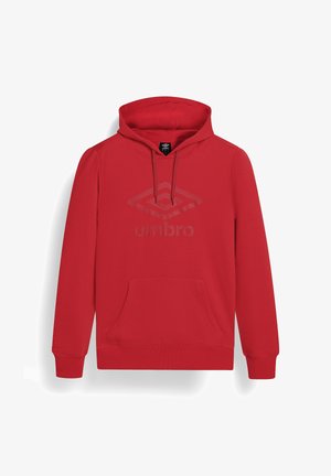 Umbro, LARGE LOGO HOODIE - Kapuutsiga pusa - fiery red urban red