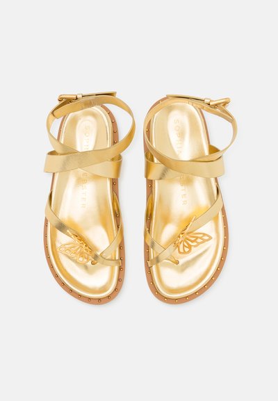 Sophia Webster MARIPOSA COMFORT - Sandales tongs - gold