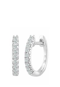 DIAMANT L'ÉTERNEL KARAT FILLED HOOP - Auskarai - white gold-coloured