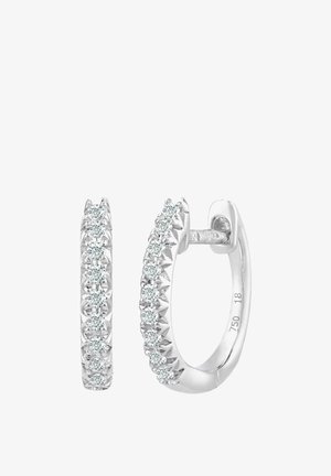 DIAMANT L'ÉTERNEL KARAT FILLED HOOP - Auskarai - white gold-coloured