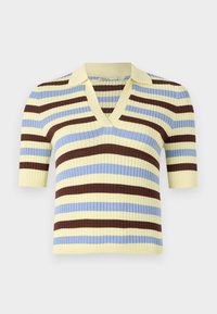 ONLKAYA  - Polo shirt - wax yellow/serenity/chicory coffee