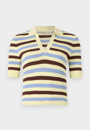 ONLY, ONLKAYA - Polo - wax yellow/serenity/chicory coffee