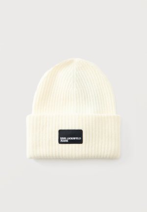 Karl Lagerfeld Jeans, LOGO PATCH LONG - Beanie - off-white