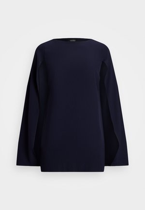 Lauren Ralph Lauren Woman CAPE GEORGETTE COCKTAIL DRESS - Koktailové šaty/večierkové šaty - lighthouse navy