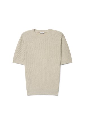 Calliope, T-SHIRT TINTA UNITA - T-shirt basique - beige melange
