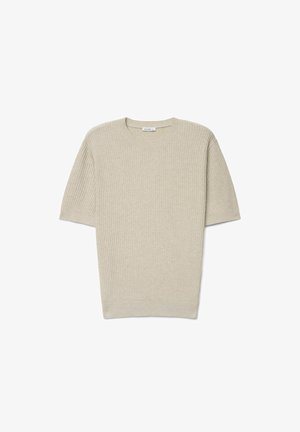 Calliope, T-SHIRT TINTA UNITA - T-shirt basique - beige melange