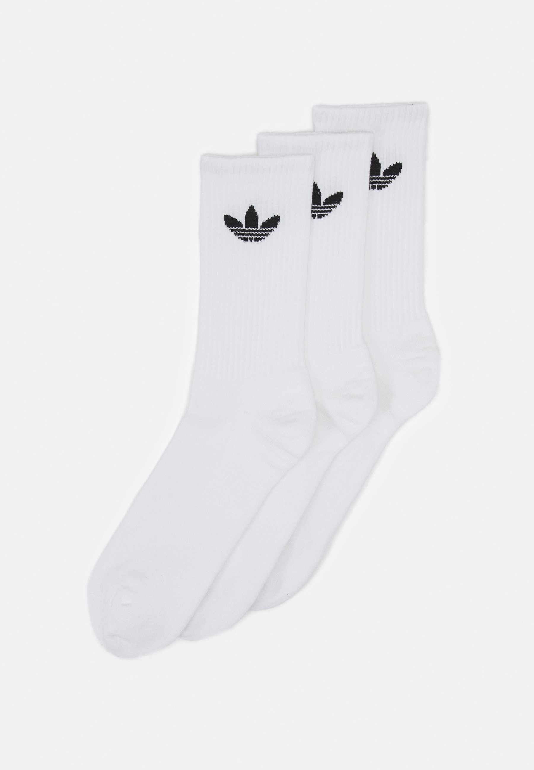 adidas 3 UNISEX - Strømper white/black/hvid - Zalando.dk