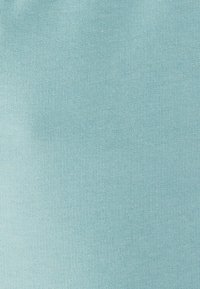 Lichtblauwe gebreide stof met een gladde textuur, gelijkmatige weving en een lichte glans. Geen patronen of hardware zichtbaar.