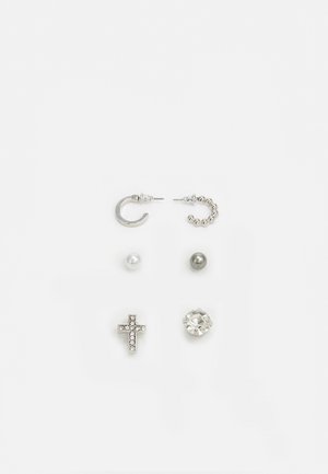 EARRING UNISEX 3 PACK  - Naušnice - silver-coloured