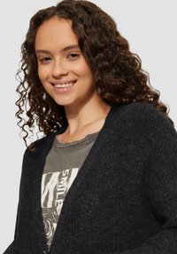 QS Strickjacke - schwarz