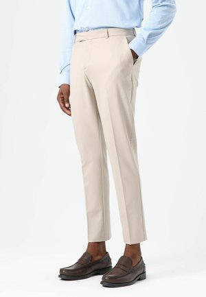 HIGH WAIST - Pantalon - beige