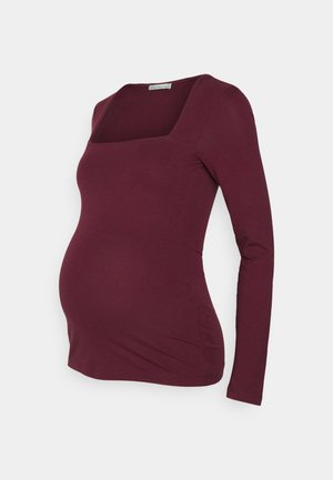 Anna Field MAMA Pikkade varrukatega topp - dark red