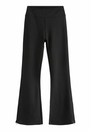 POWER SCULPTING PONTE FLARE - Pantalon classique - black
