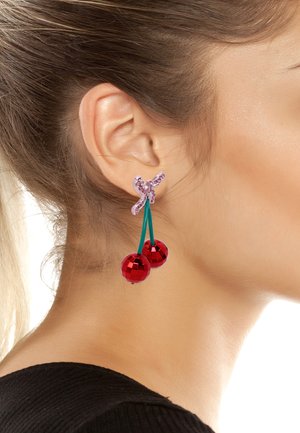 Betsey Johnson SWEETHEART CHERRY DROP - Orecchini - open miscellaneous