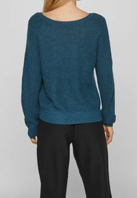 VILA Stickad tröja - blue