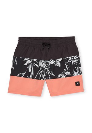 Ujumisšortsid - black white tonal tropicana