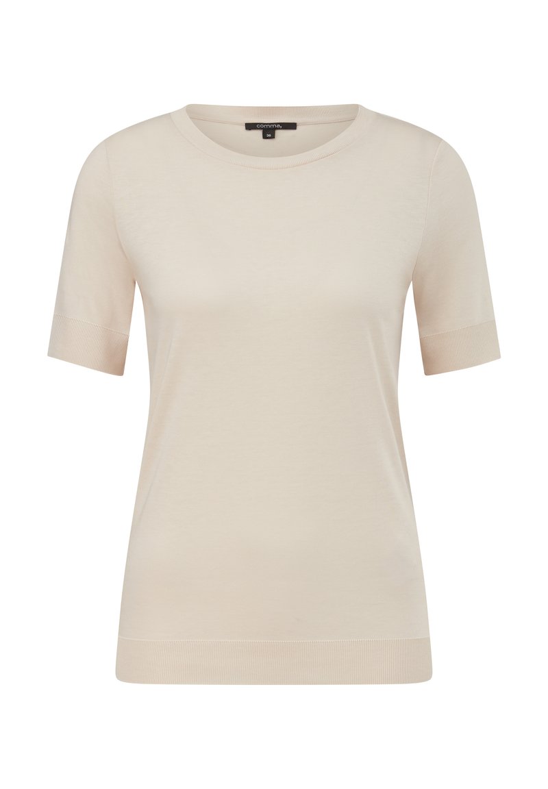 comma T-shirt basic beige comma T-shirt basic beige