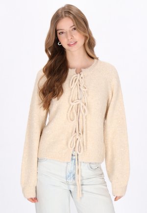 Strickjacke - beige
