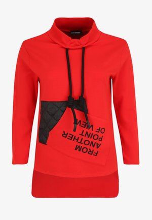 MIT STOFFBESATZ - Long sleeved top - rosa