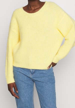 Striktrøje - yellow