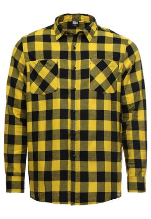 Urban Classics CHECKED - Skjorter - honey/black