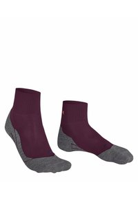 FALKE TK5 COOL SHORT TREKKING LIGHT CUSHIONING - Calze sportive - dark mauve