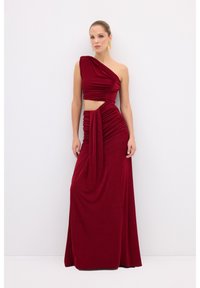 adL OFF THE SHOULDER LONG - Iltapuku - claret red