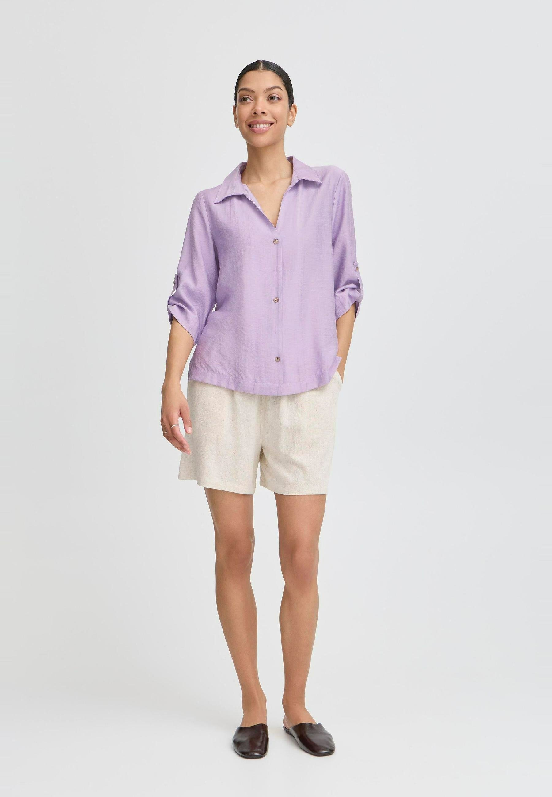 売れ筋商品|||ビーヤング シャツ レディース トップス BYJOANNIE - Button-down blouse - purple rose b.young BYJOANNIE - Button-down blouse - purple rose/purple