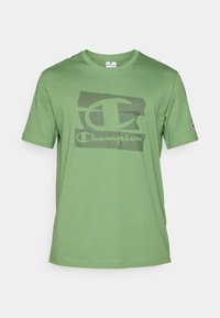 CREWNECK WITH GRAPHICS - Apdrukāts T-krekls - green