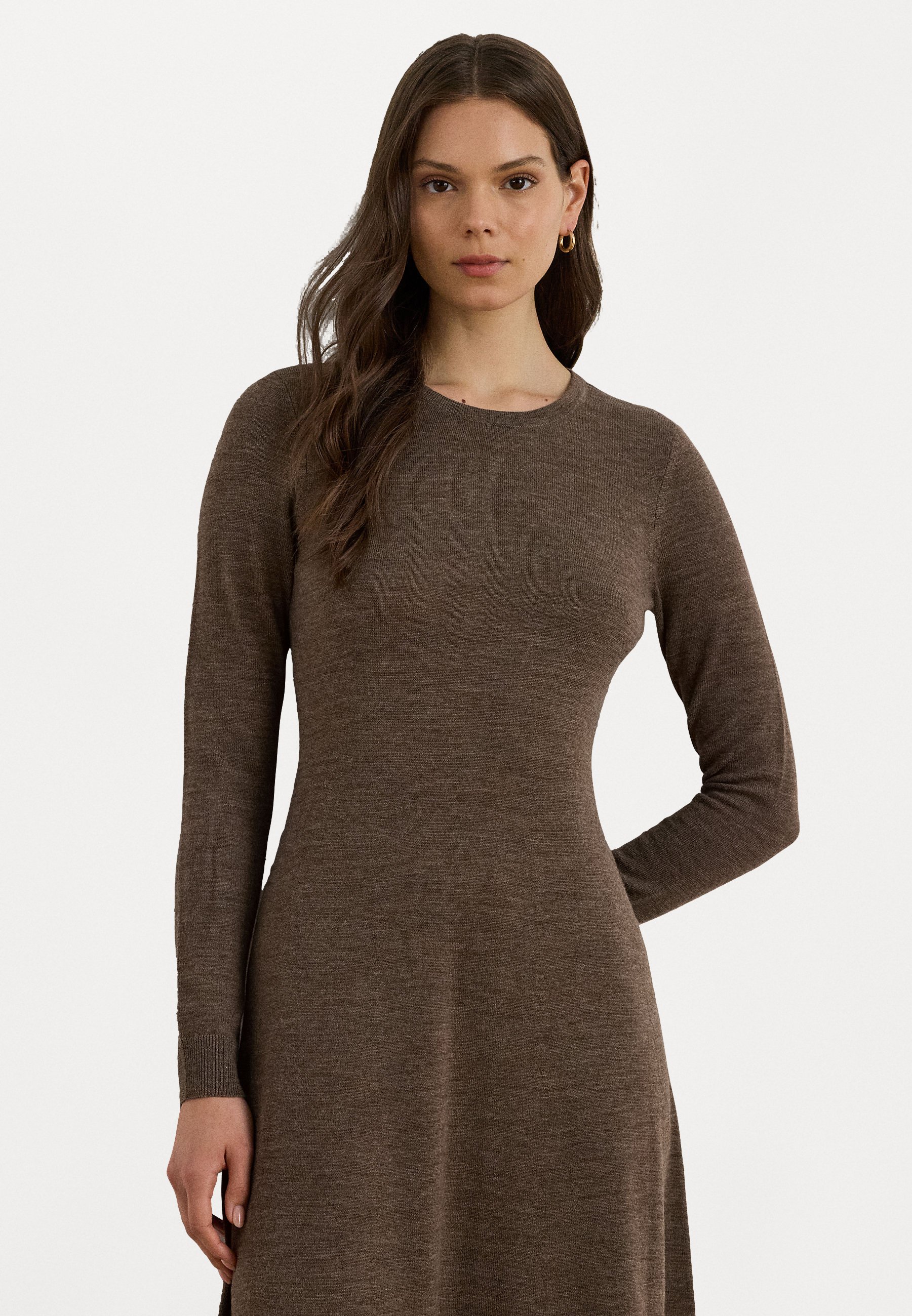 Lauren Ralph Lauren WOOL CREWNECK SWEATER DRESS - Day dress - taupe brown heather/taupe - Zalando.ie Lauren Ralph Lauren WOOL CREWNECK SWEATER DRESS - Day dress - taupe brown heather/taupe - Zalando.ie