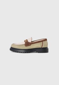 Loafers - beige/green