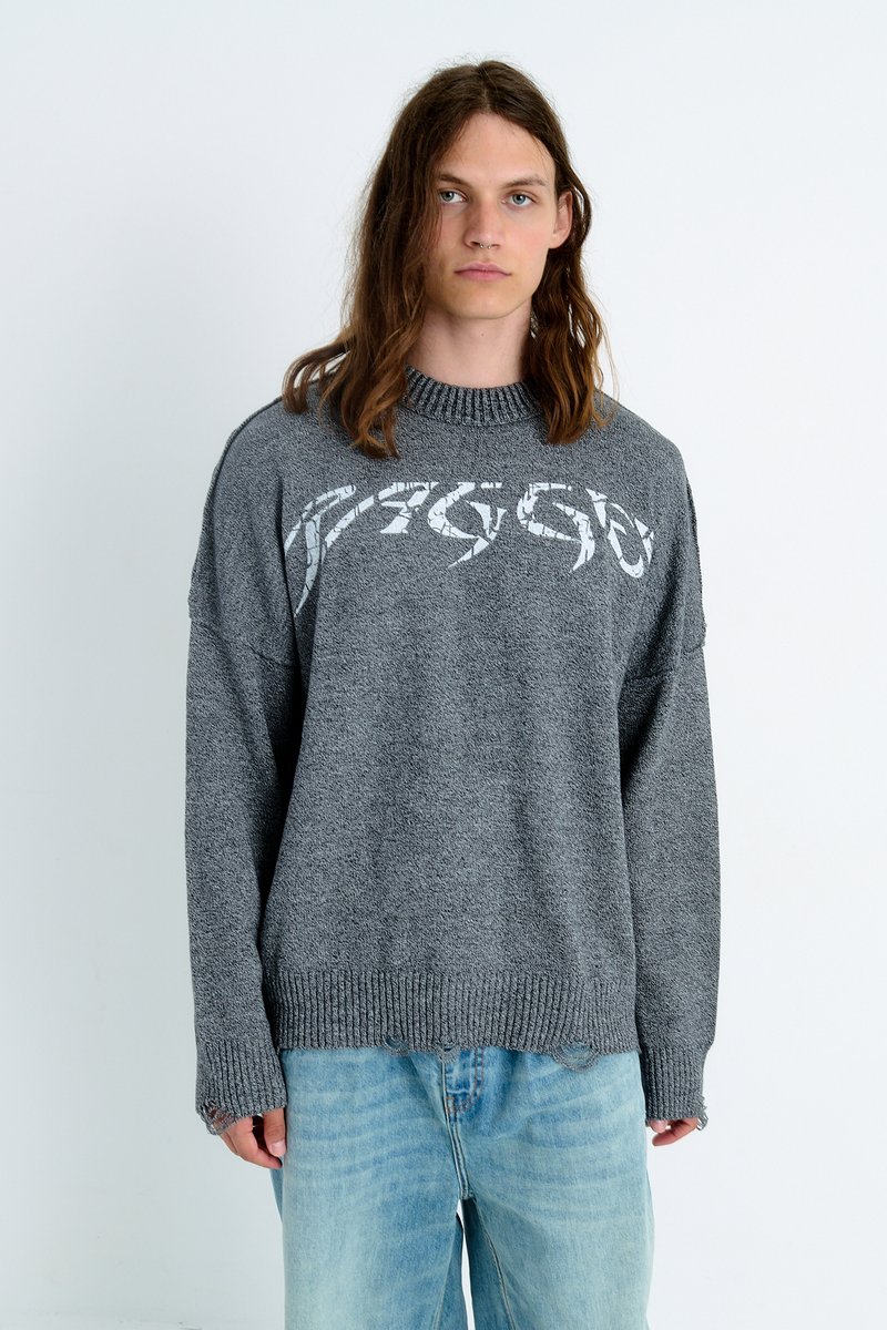 The Ragged Priest DIRECTION - Jumper - acid wash black