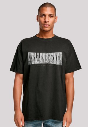 KNUT & JAN HAMBURG WELLENBREKER - Print T-shirt - schwarz