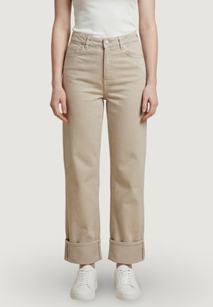 ONLEVERLY FOLD-UP - Jeans a sigaretta - beige-chiaro