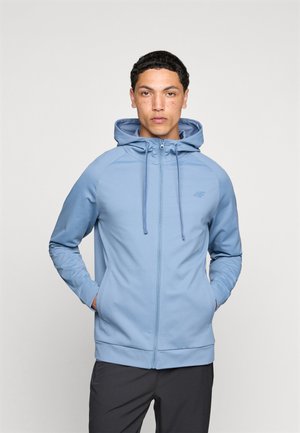 4F SWEATSHIRT FNK - Sweater met rits - denim melange