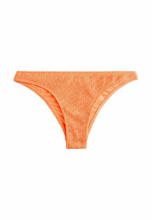 BRAZILIAN FIT - HIGH LEG  - Bikini-Hose - bright orange crinkle