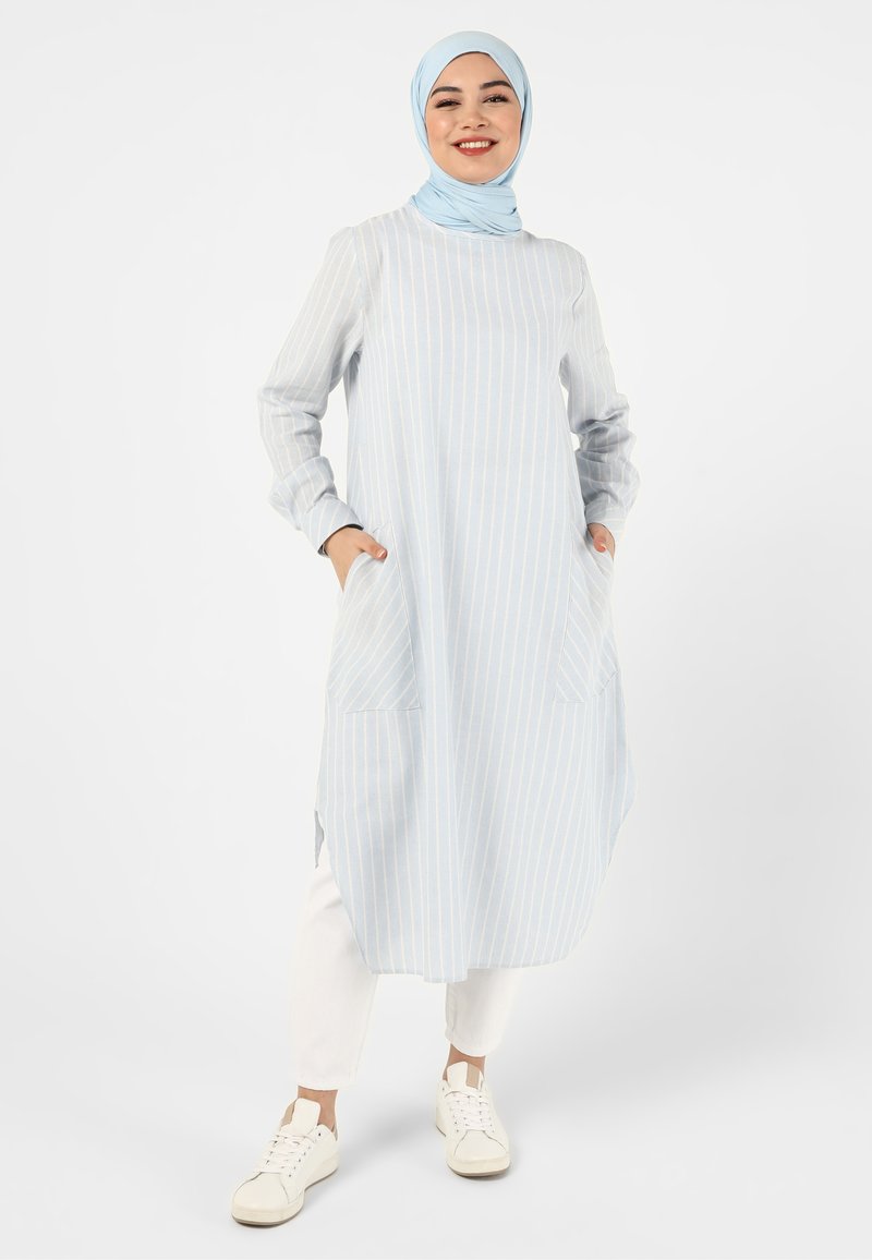 Modanisa Blue Modanisa STRIPE - CREW NECK - TAVIN - Bluse - blue/blau - Zalando.at