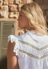 Next FRILL DETAIL INSERT MINI - Blusenkleid - white