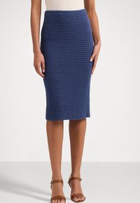 Lauren Ralph Lauren RISHONA MID PENCIL - Zīmuļsvārki - indigo dusk